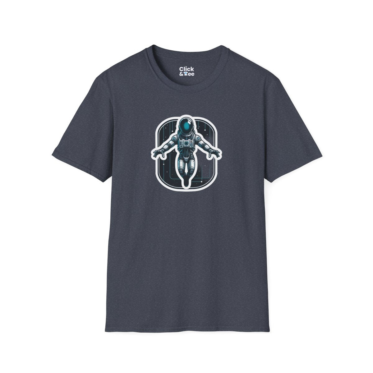 CyberpunkHumanoid AI Astronaut Robot in Space Unique T-Shirt Image 19