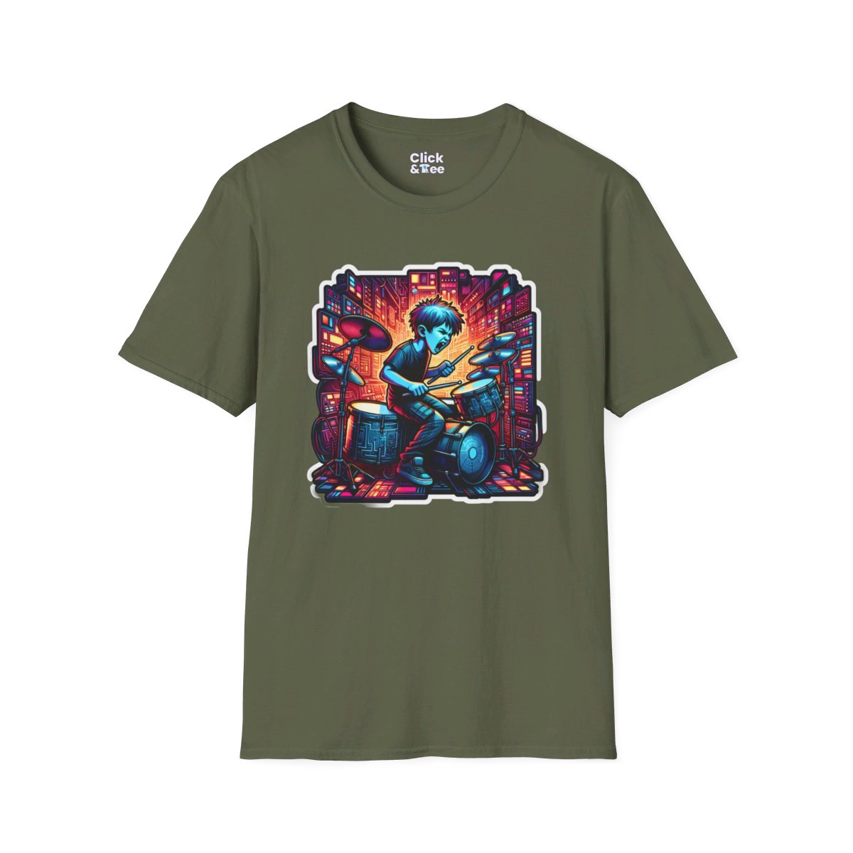CyberpunkTechno Kid Unique T-Shirt Image 11
