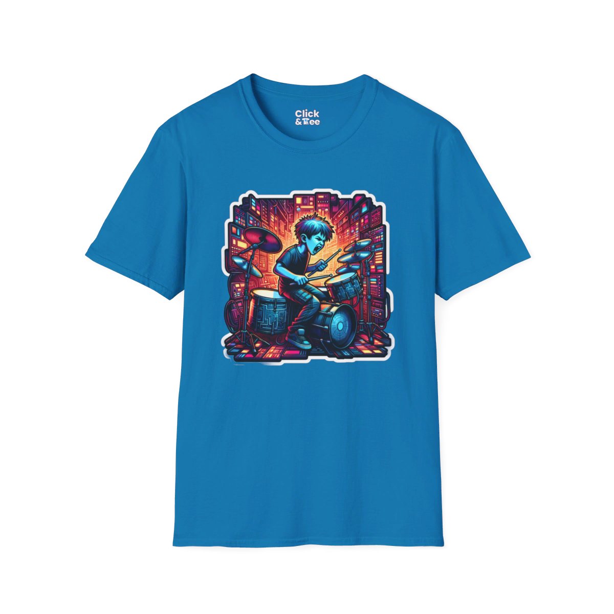 CyberpunkTechno Kid Unique T-Shirt Image 15