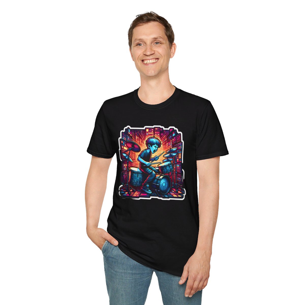 CyberpunkTechno Kid Unique T-Shirt Image 4