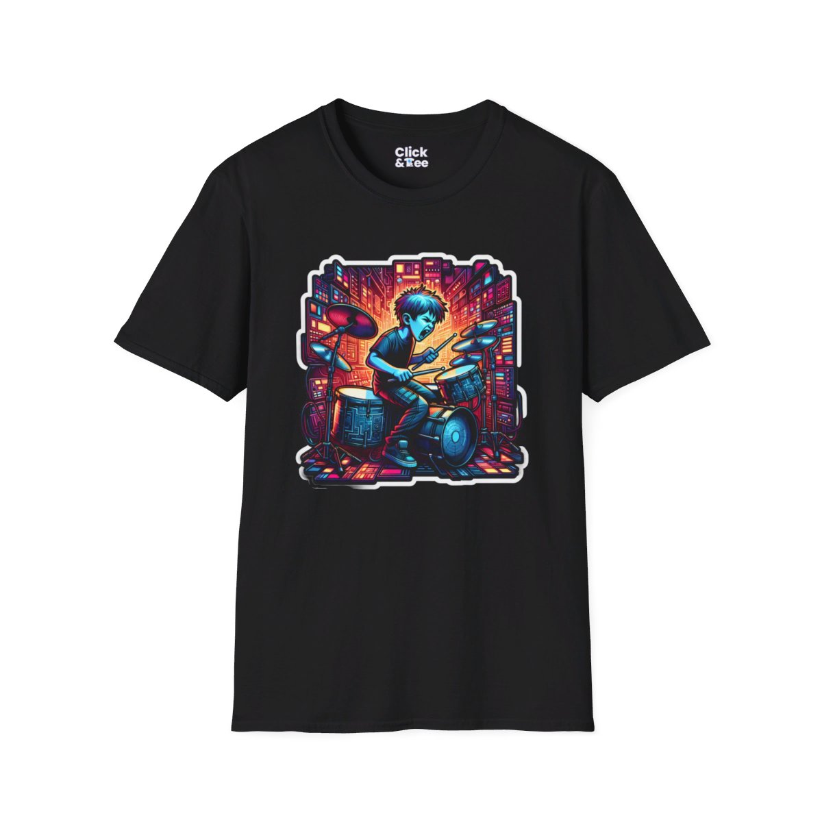 CyberpunkTechno Kid Unique T-Shirt Image 3