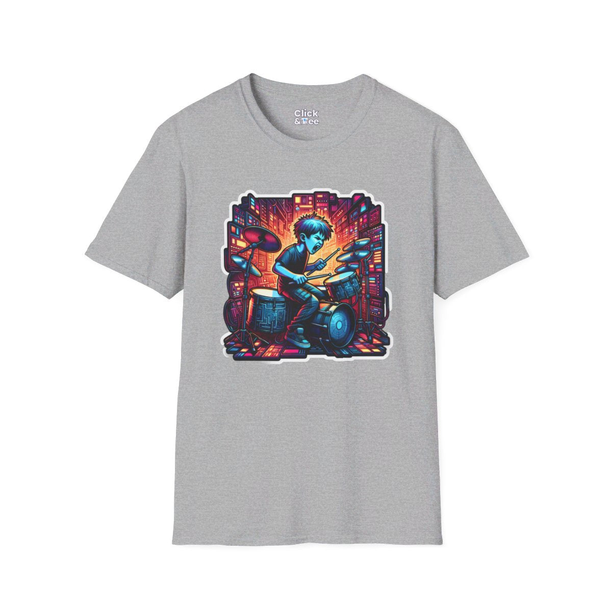 CyberpunkTechno Kid Unique T-Shirt Image 2