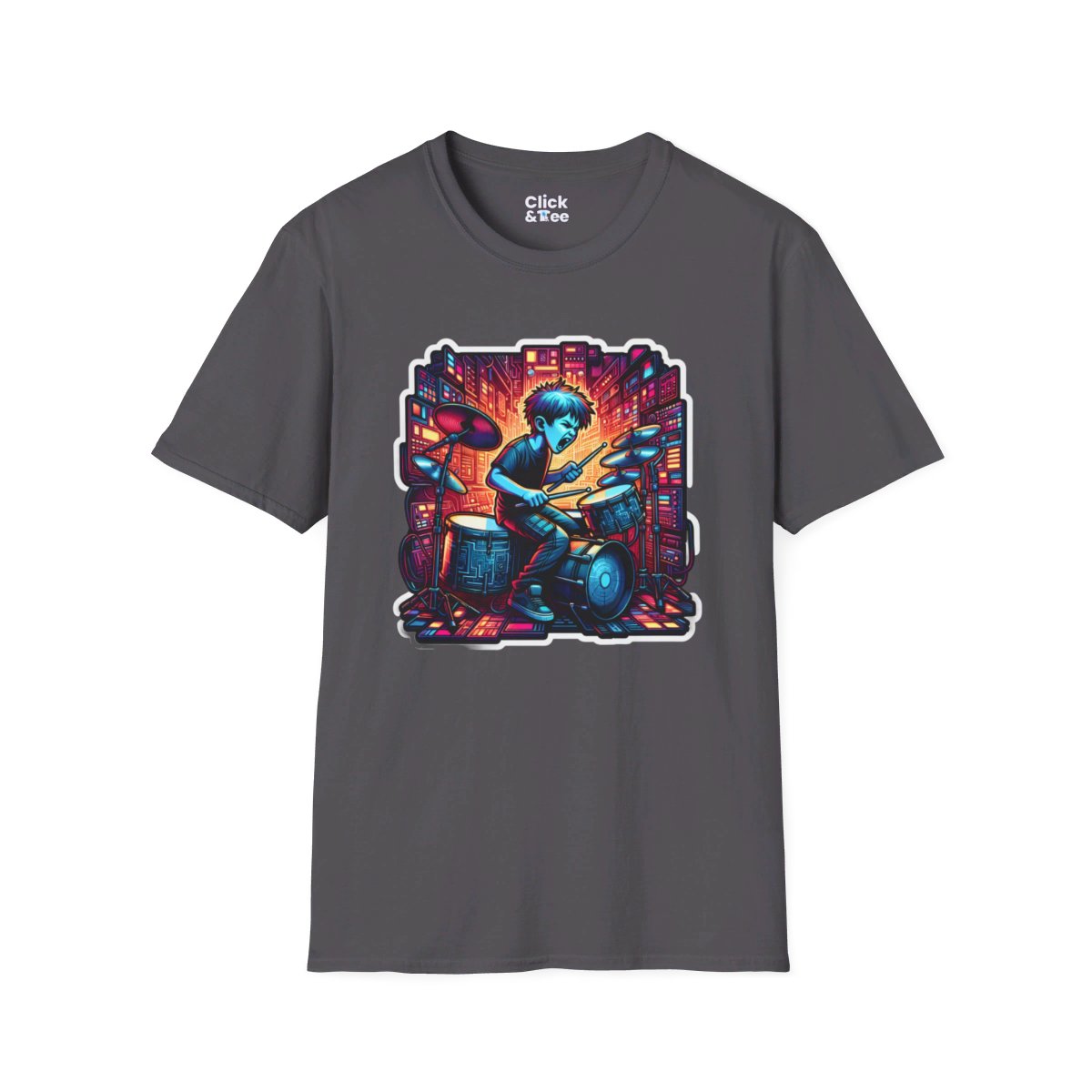 CyberpunkTechno Kid Unique T-Shirt Image 16