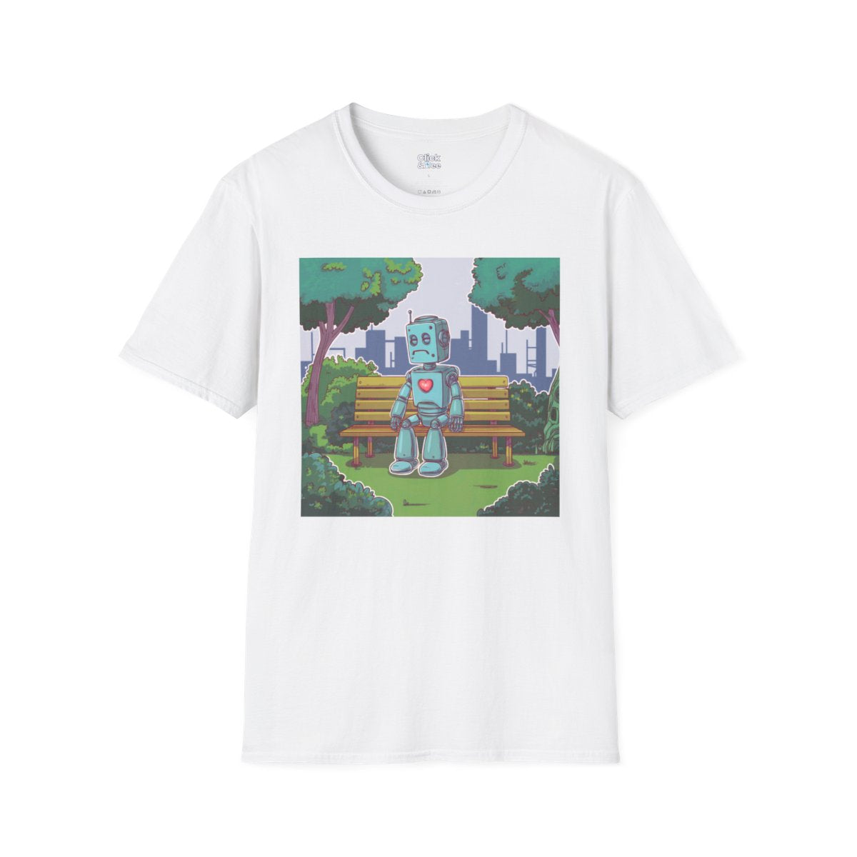 CyberpunkSad Robot Tee Image 6