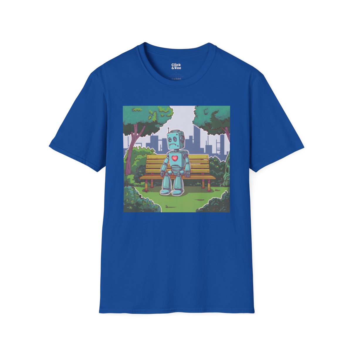 CyberpunkSad Robot Unique T-Shirt Image 17