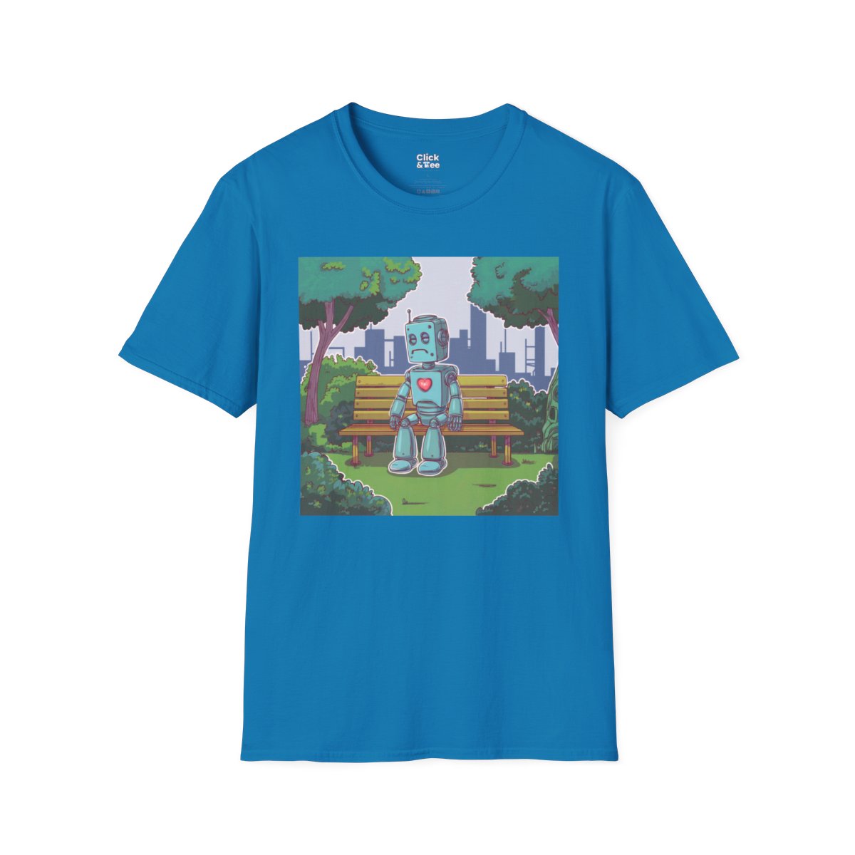 CyberpunkSad Robot Unique T-Shirt Image 15