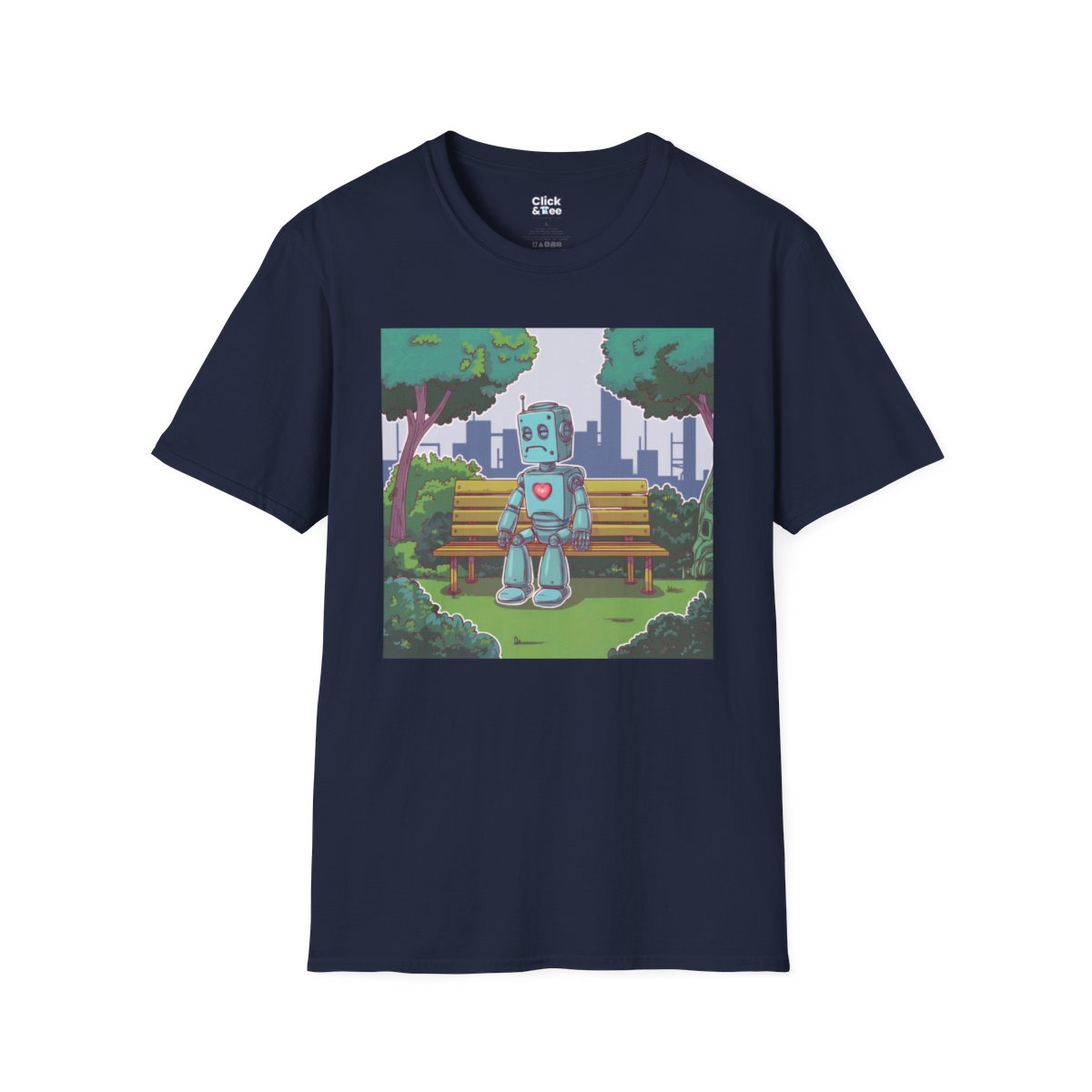 CyberpunkSad Robot Unique T-Shirt Image 18