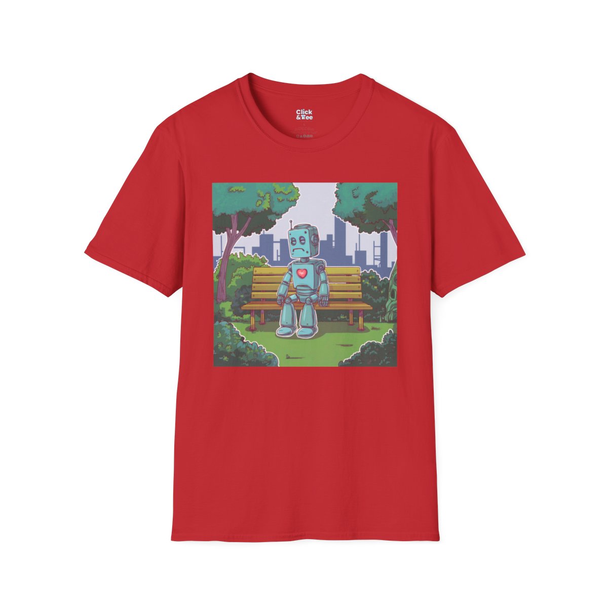 CyberpunkSad Robot Unique T-Shirt Image 20