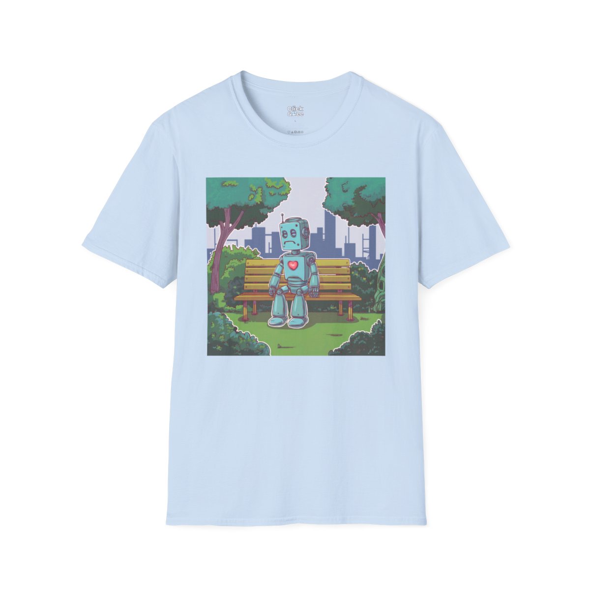 CyberpunkSad Robot Unique T-Shirt Image 14