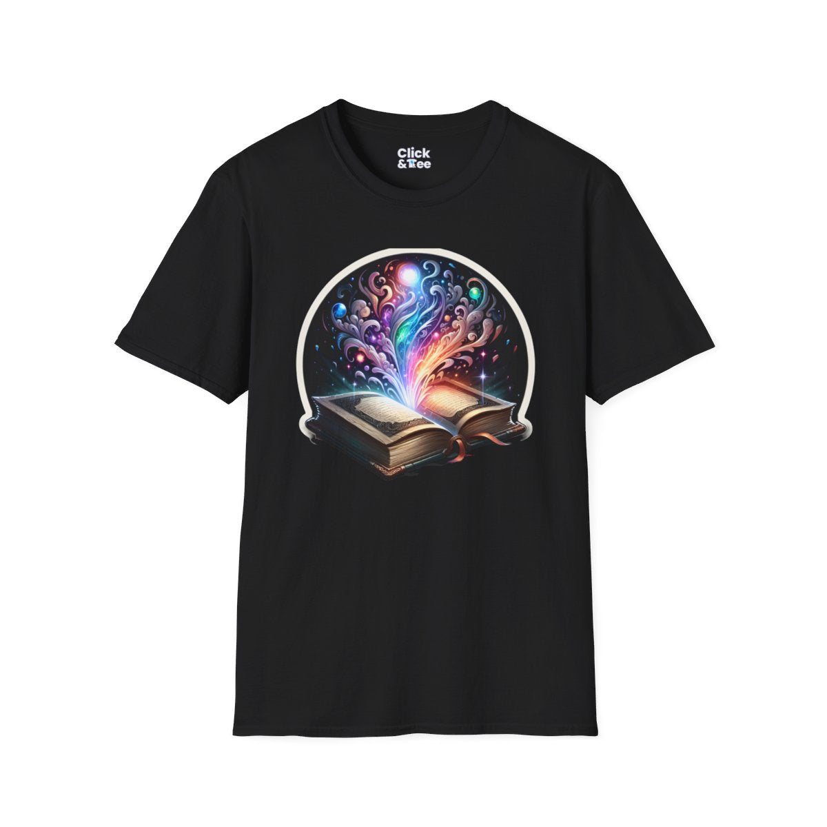 FantasyFabled Storybook Novel Unique T-Shirt Image 3