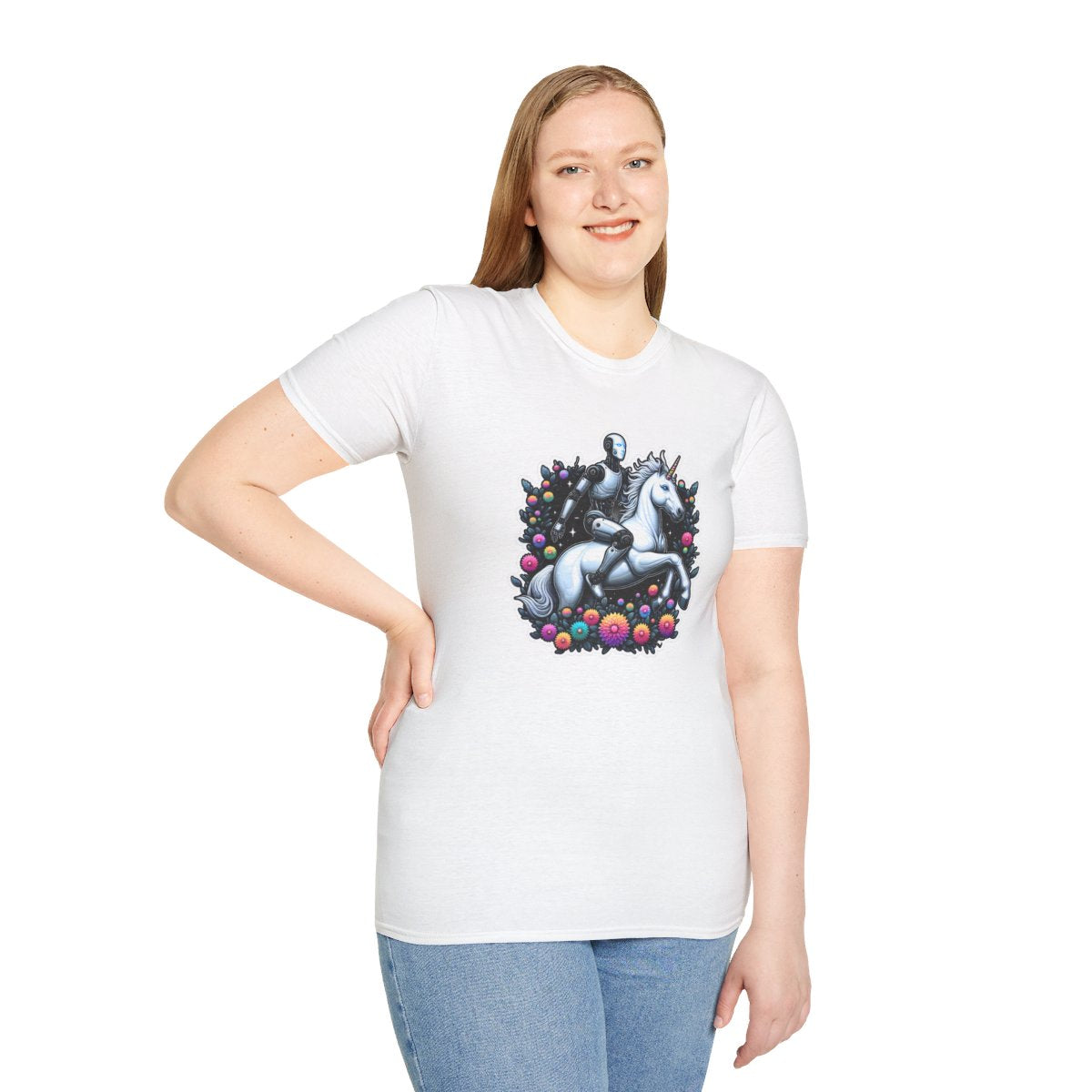FantasyAI Robot Unique T-Shirt Image 2