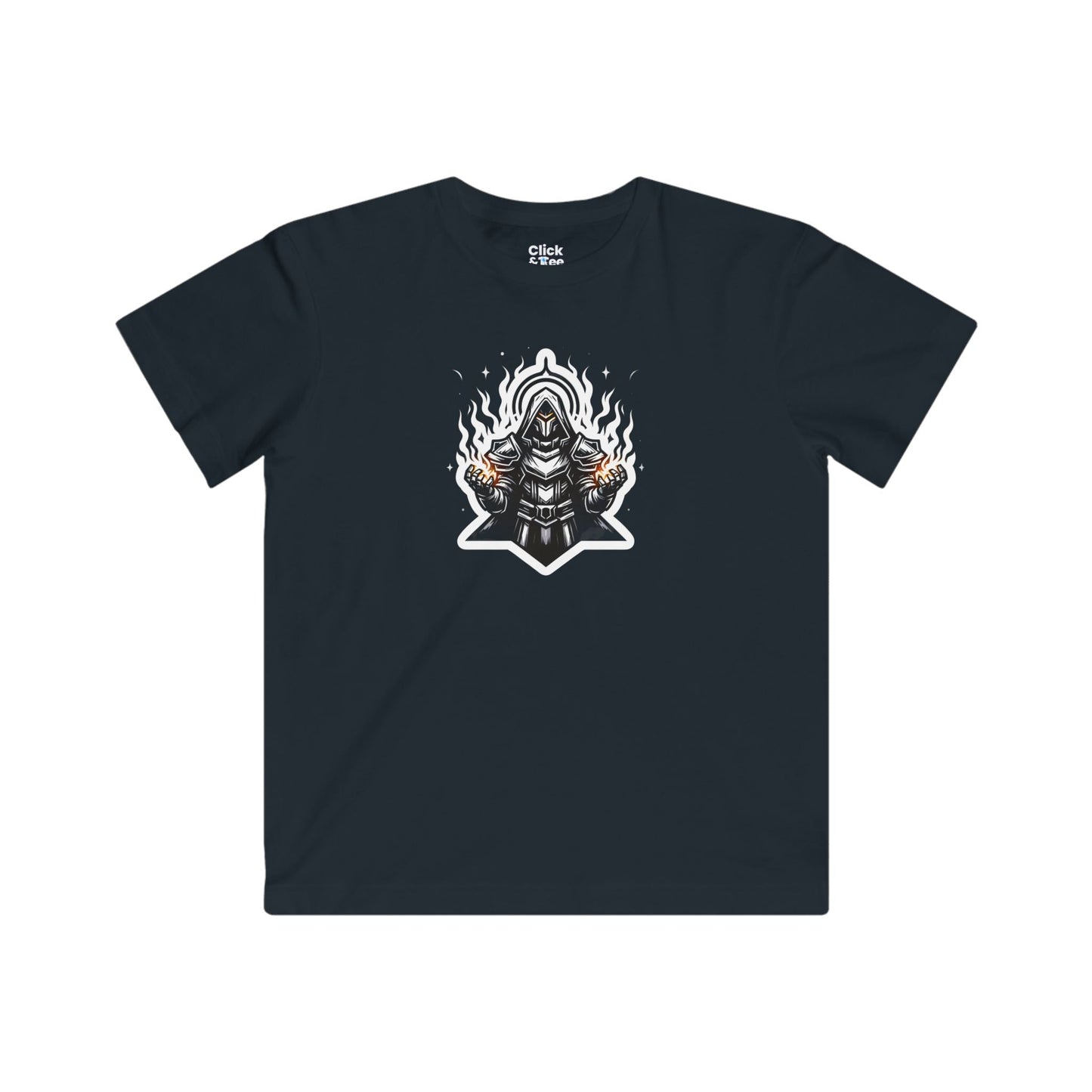 Kids Modern T-Shirt - Ominous Paladin Creating Light Show - Modern Style T-Shirt