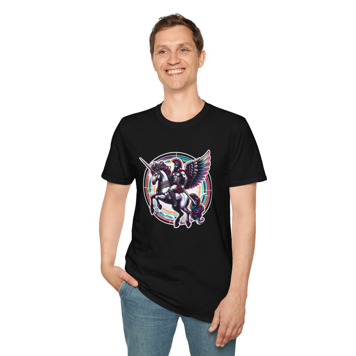FuturisticGladiator Unique T-Shirt Image 4
