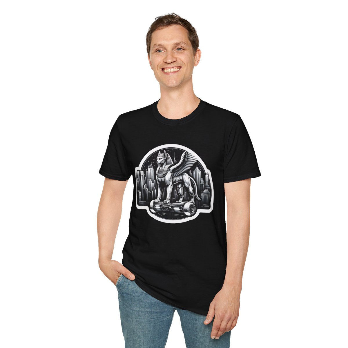FuturisticSphinx Unique T-Shirt Image 4
