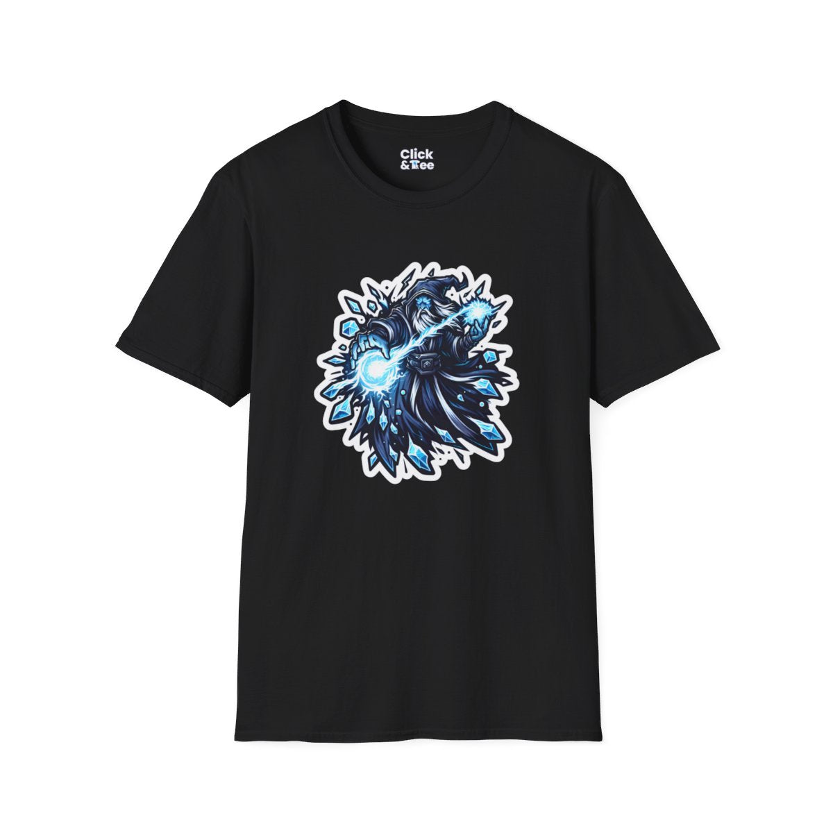 FuturisticIce wizard Unique T-Shirt Image 3