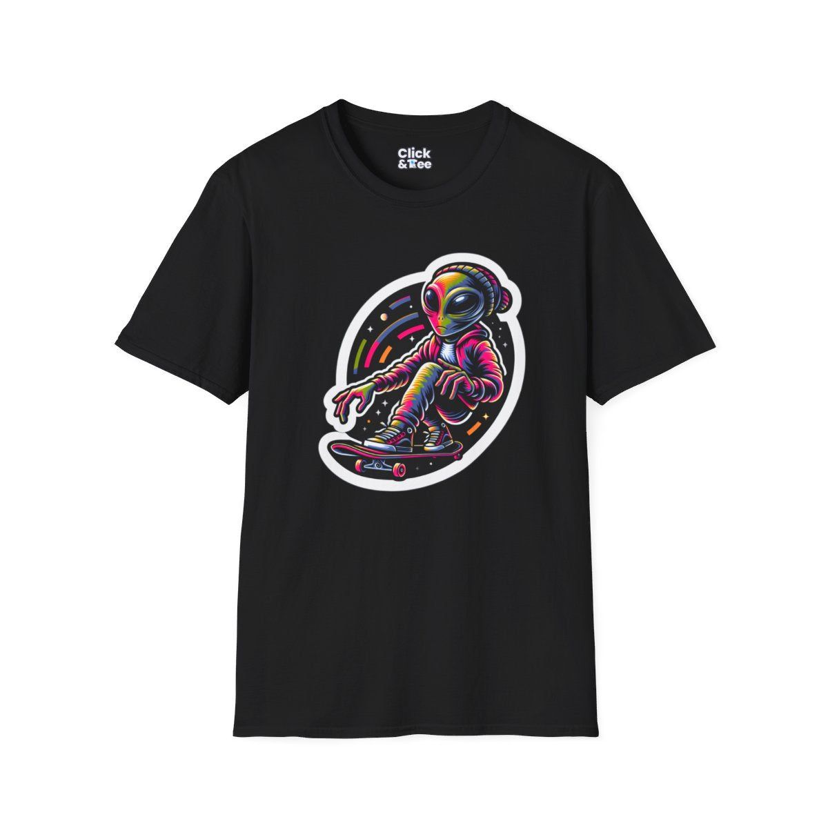 Graphic ArtAlien Unique T-Shirt Image 3