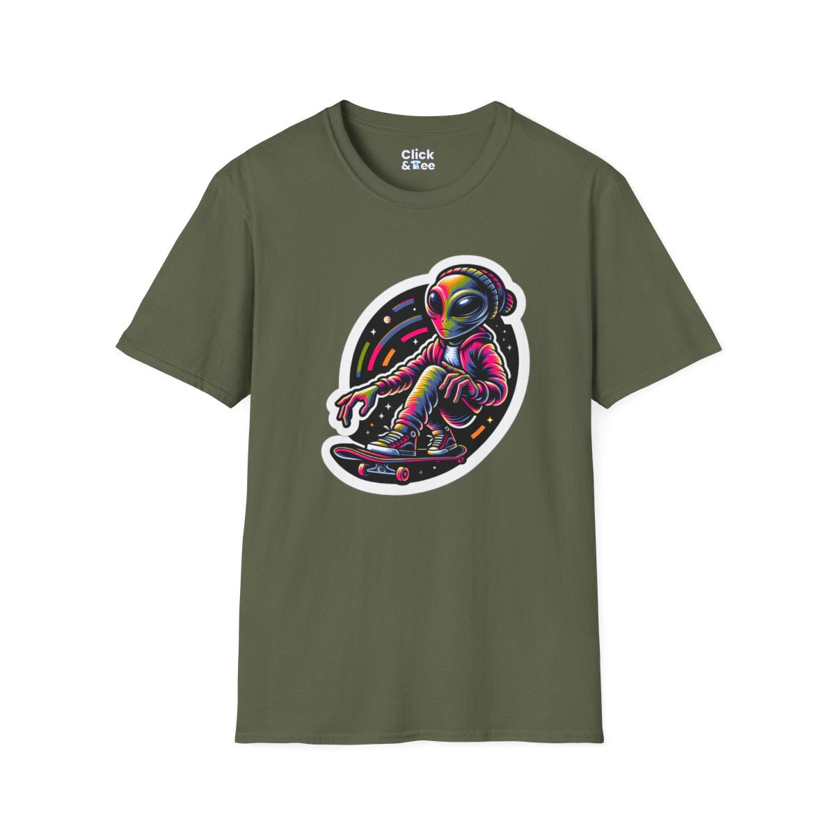 Graphic ArtAlien Unique T-Shirt Image 11