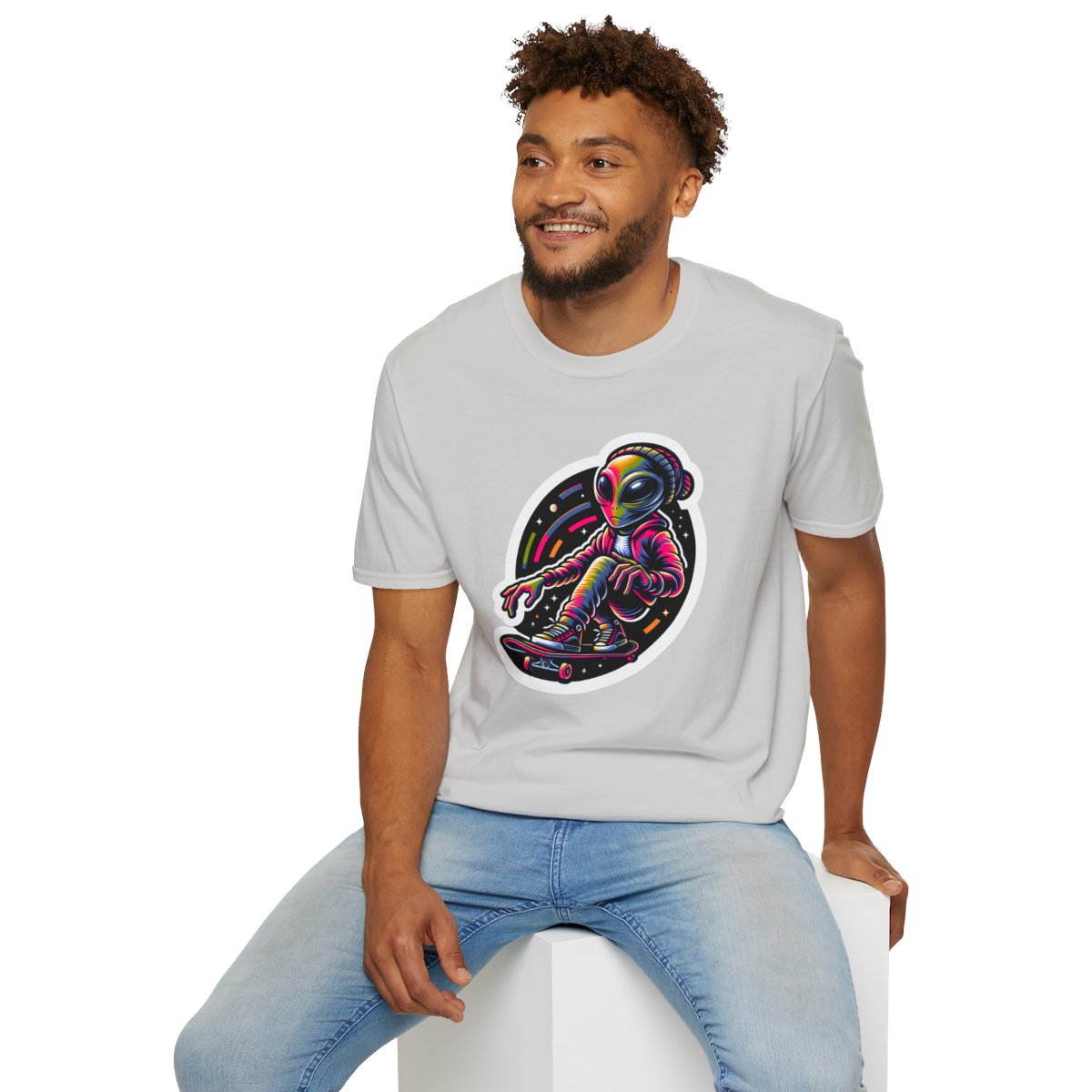 Graphic ArtAlien Unique T-Shirt Image 7