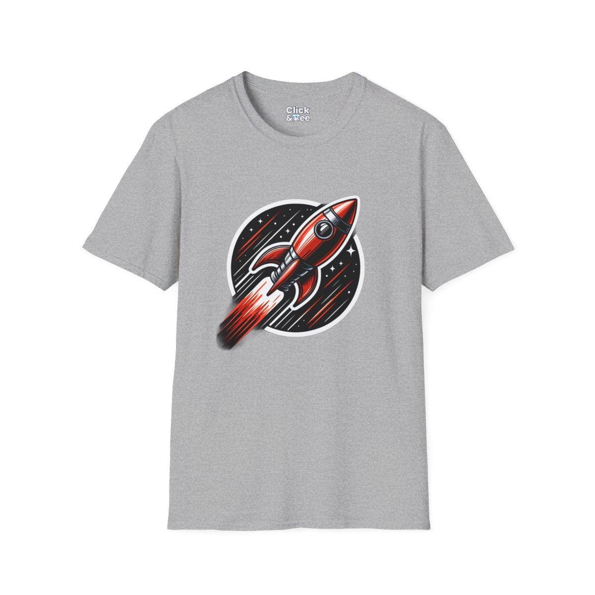 Graphic ArtRocketship Unique T-Shirt Image 2