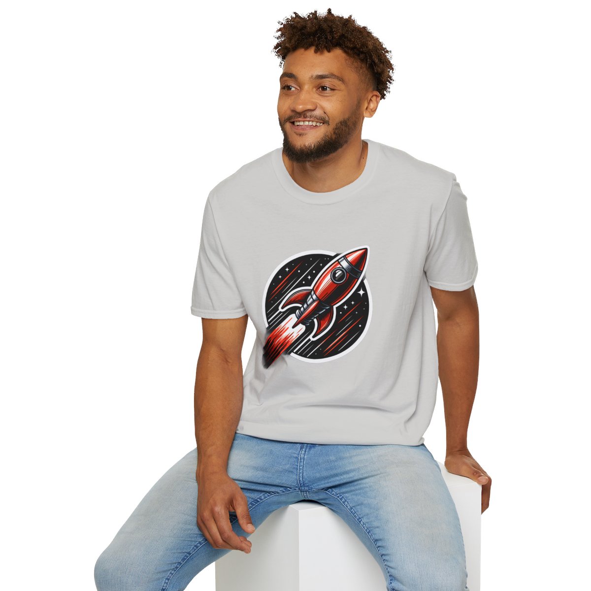 Graphic ArtRocketship Unique T-Shirt Image 7