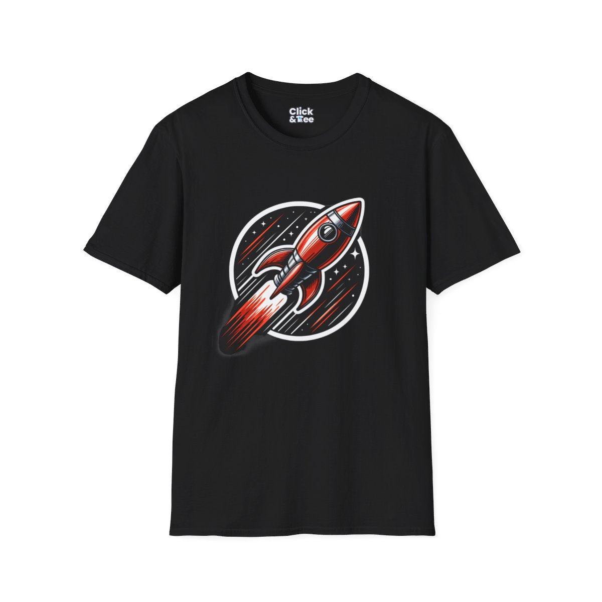 Graphic ArtRocketship Unique T-Shirt Image 3
