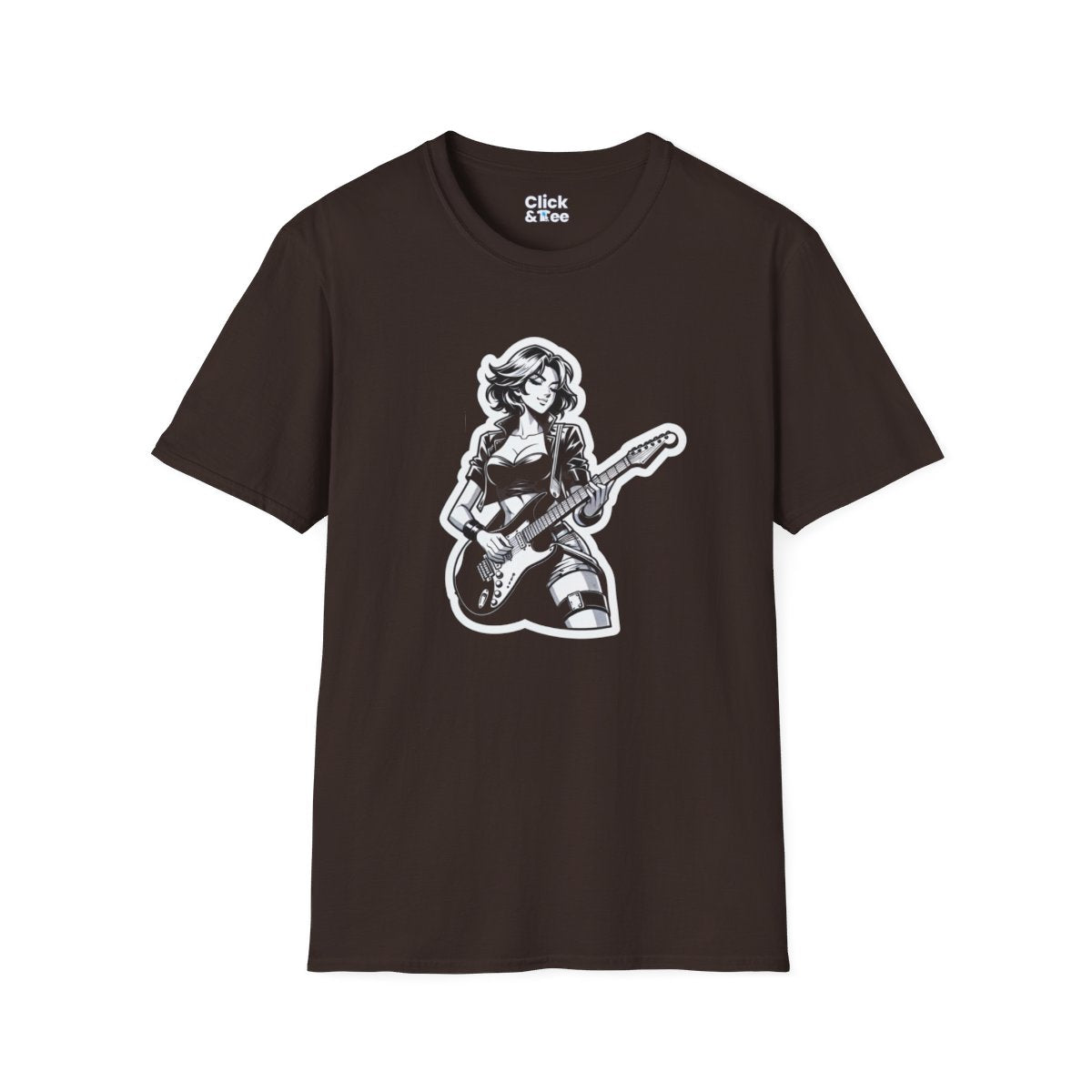 Harem AnimeFemale Guitarist Unique T-Shirt Image 10