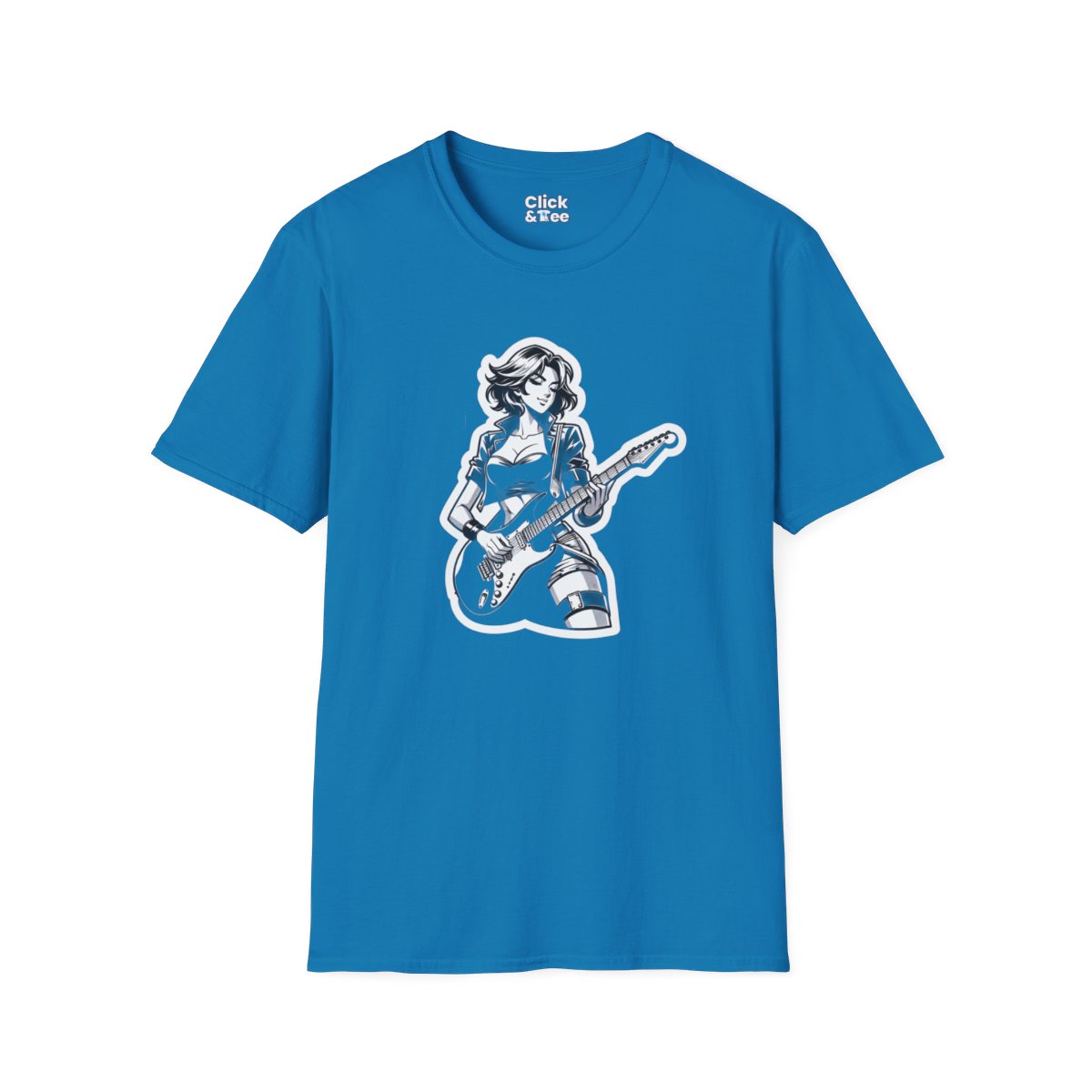 Harem AnimeFemale Guitarist Unique T-Shirt Image 15