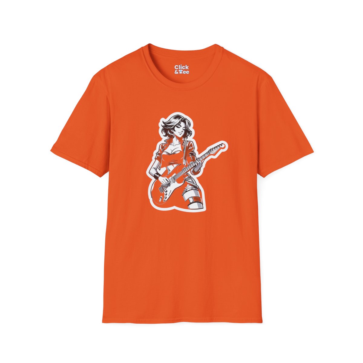Harem AnimeFemale Guitarist Unique T-Shirt Image 9