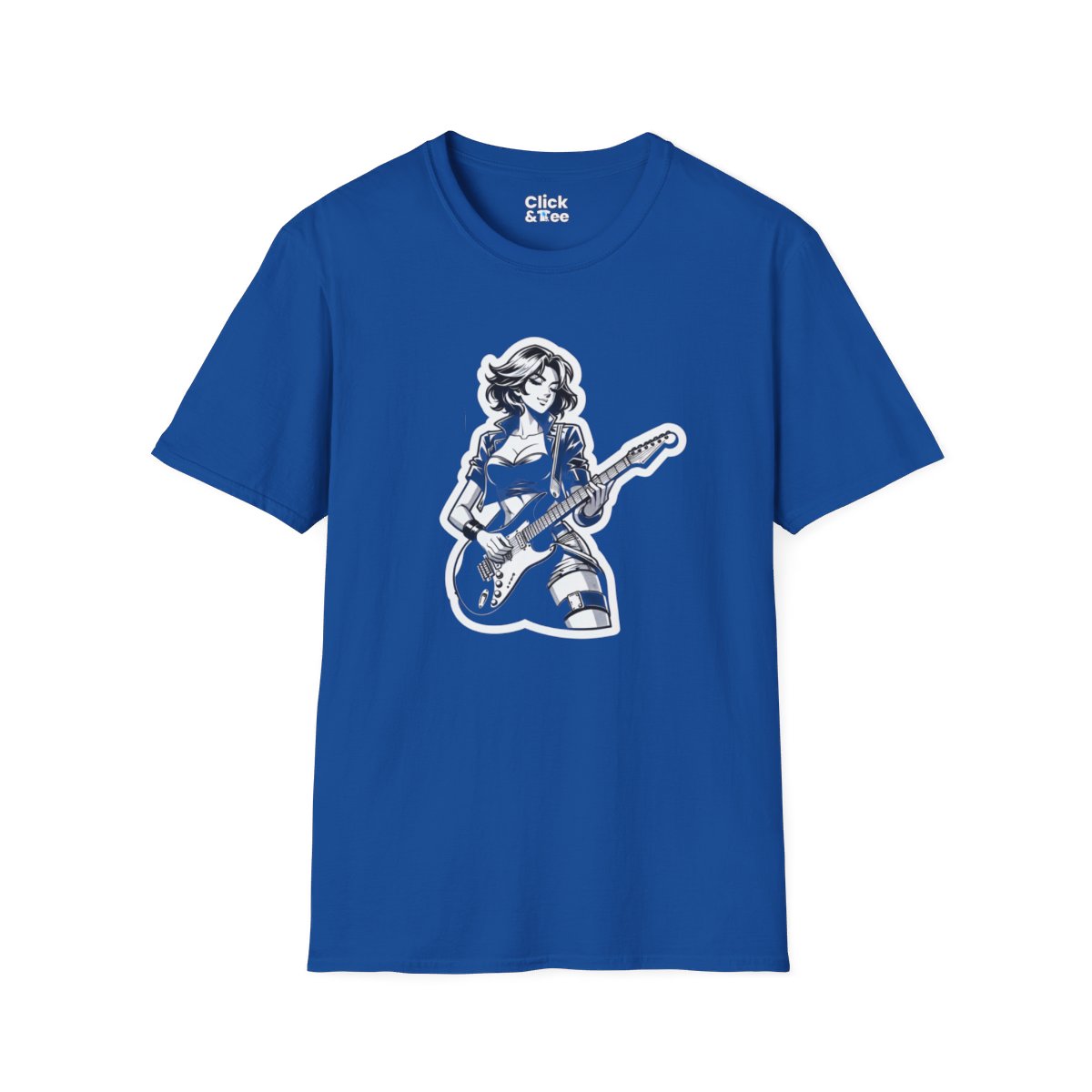 Harem AnimeFemale Guitarist Unique T-Shirt Image 17