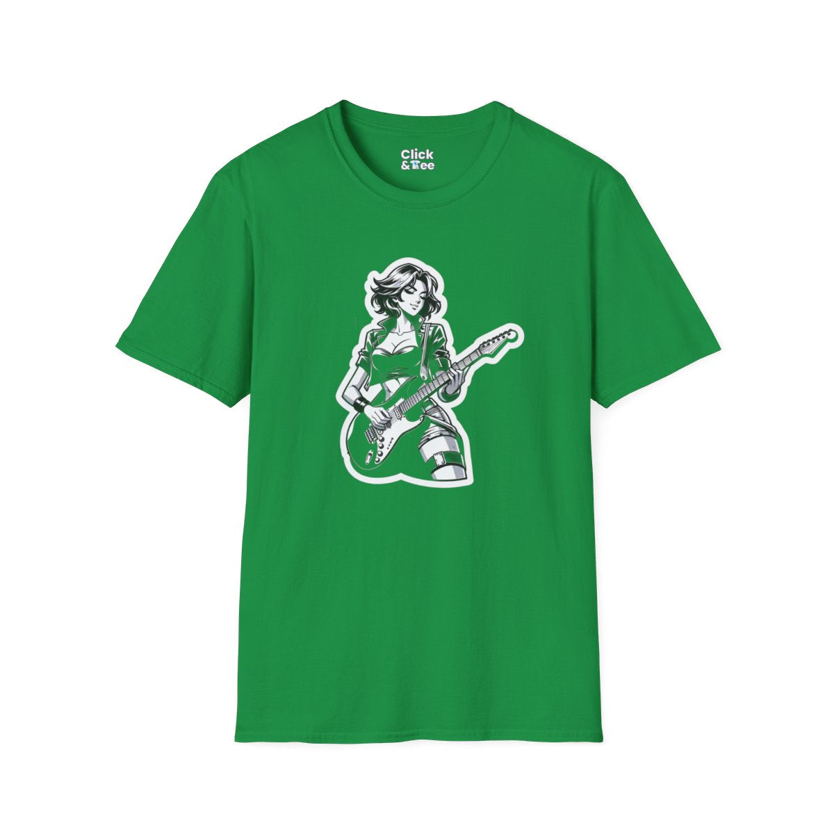 Harem AnimeFemale Guitarist Unique T-Shirt Image 12