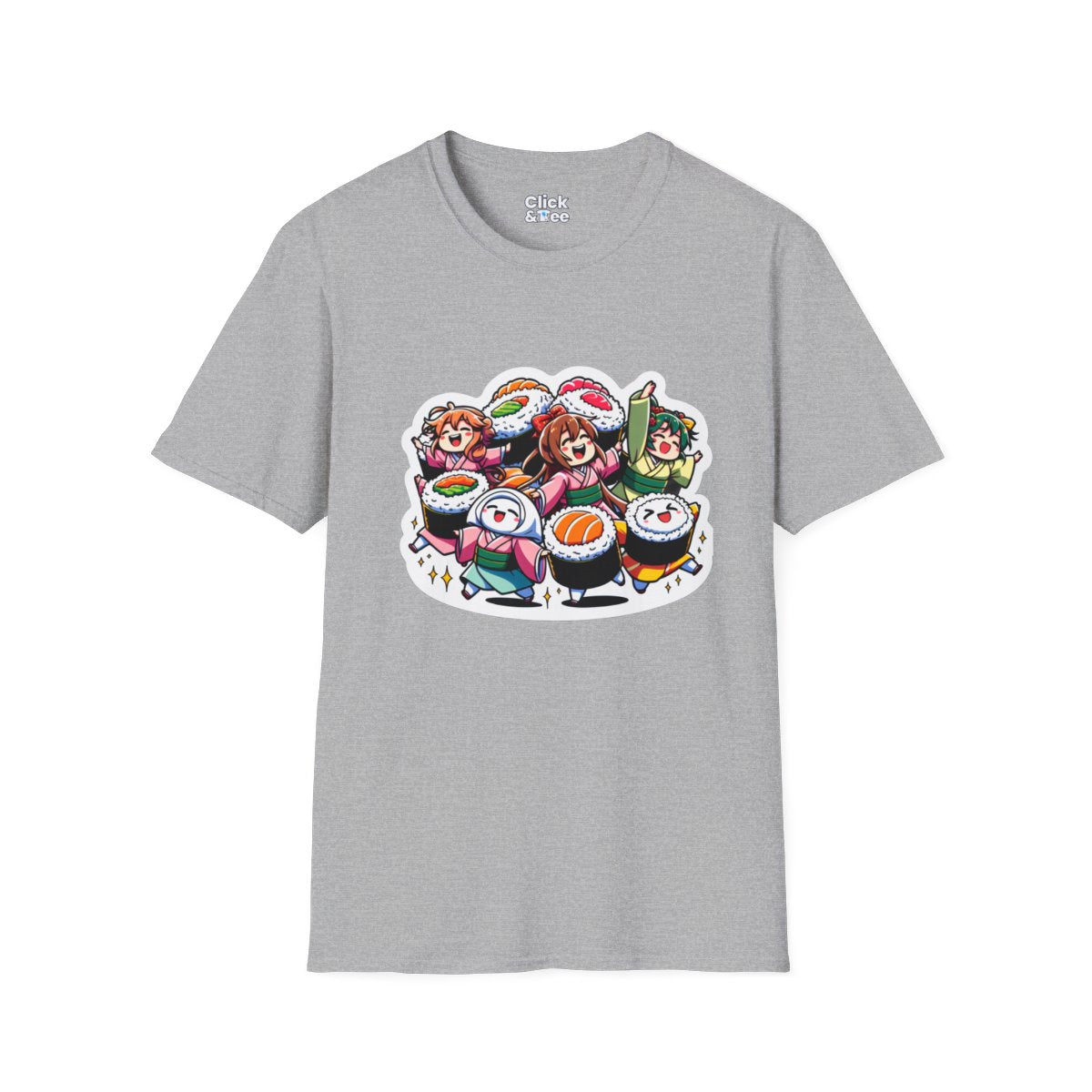 Harem AnimeSushi Rolls Unique T-Shirt Image 2