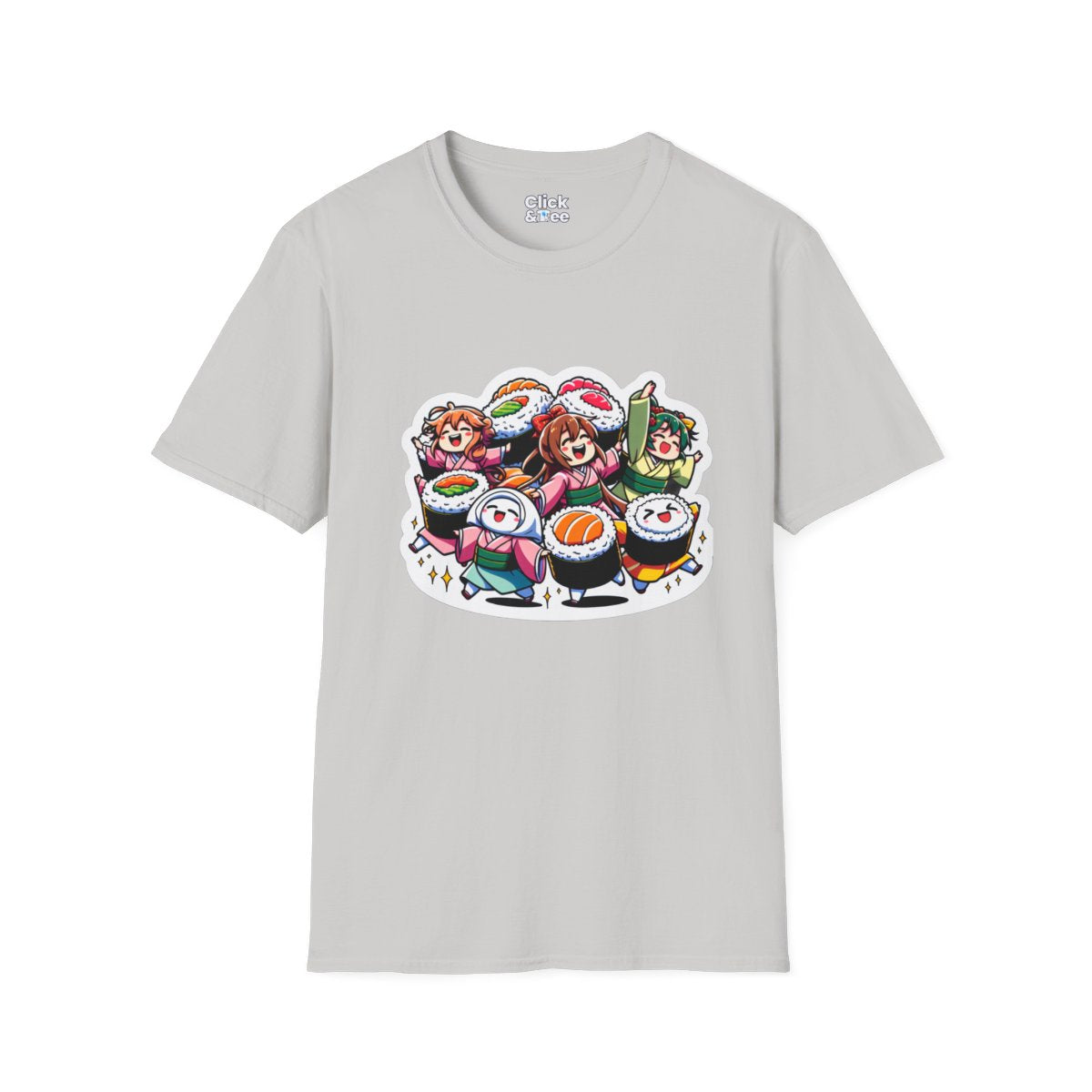 Harem AnimeSushi Rolls Unique T-Shirt Image 5