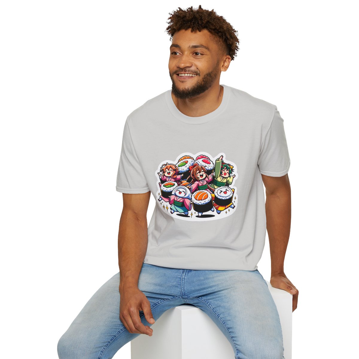 Harem AnimeSushi Rolls Unique T-Shirt Image 7