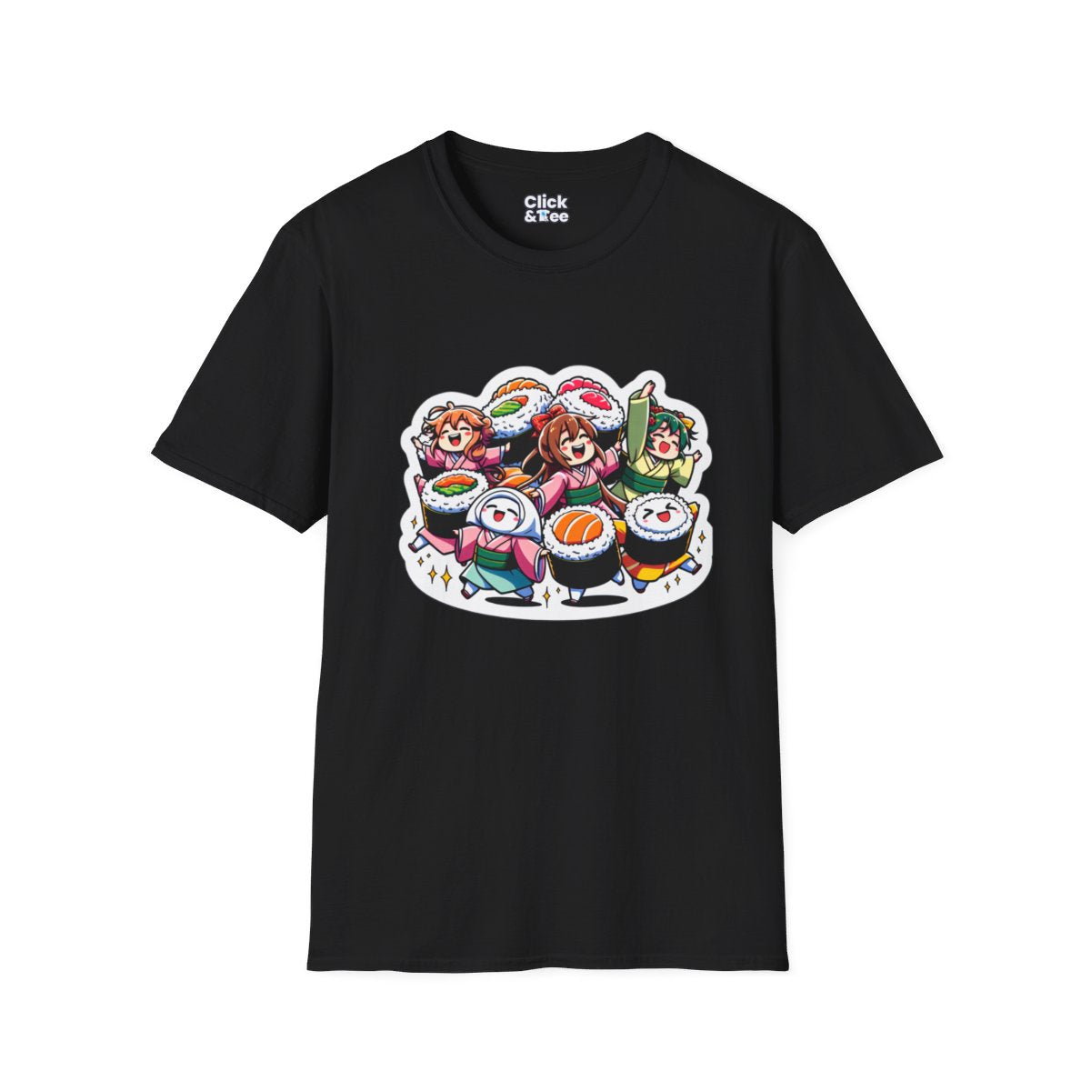 Harem AnimeSushi Rolls Unique T-Shirt Image 3