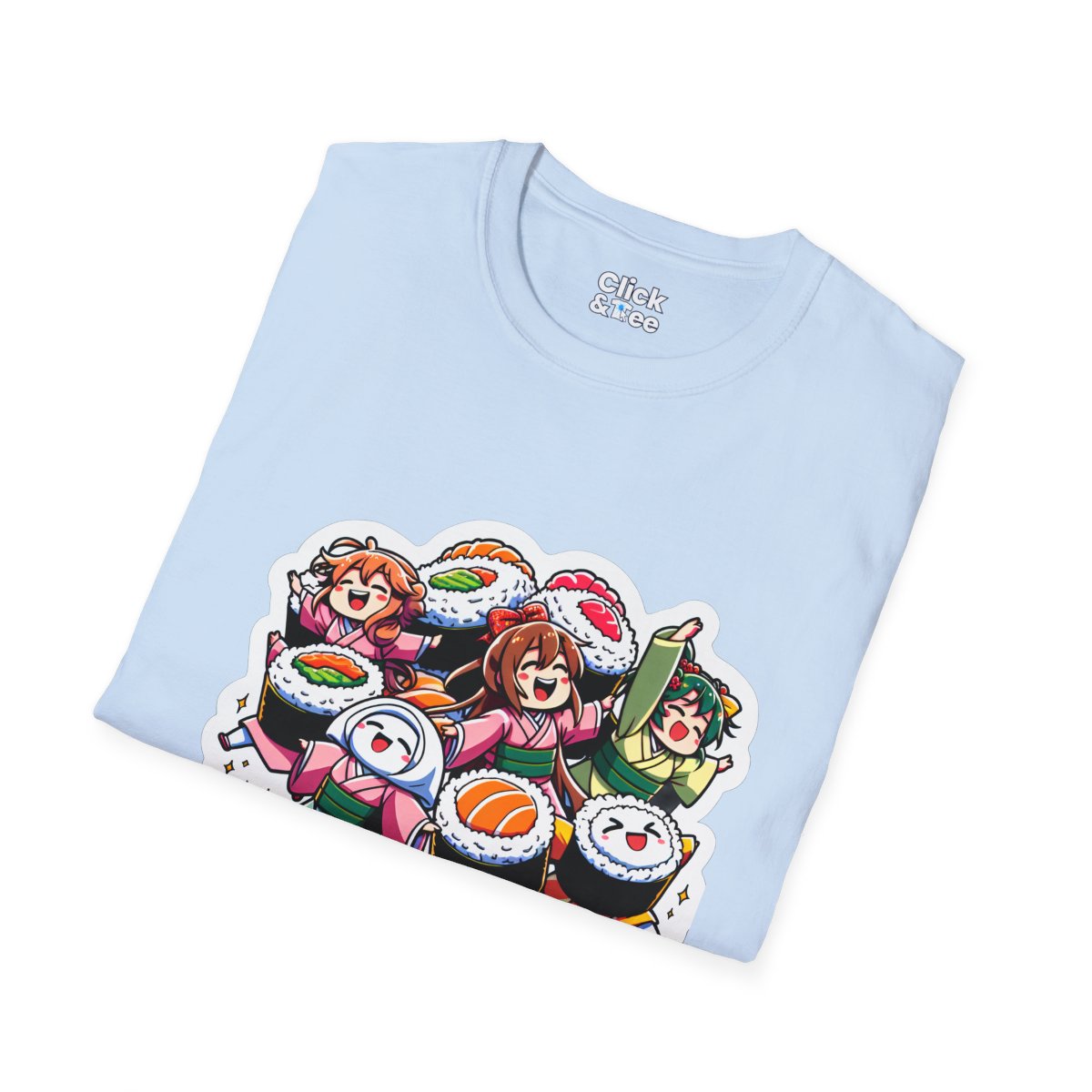 Harem AnimeSushi Rolls Unique T-Shirt Image 1