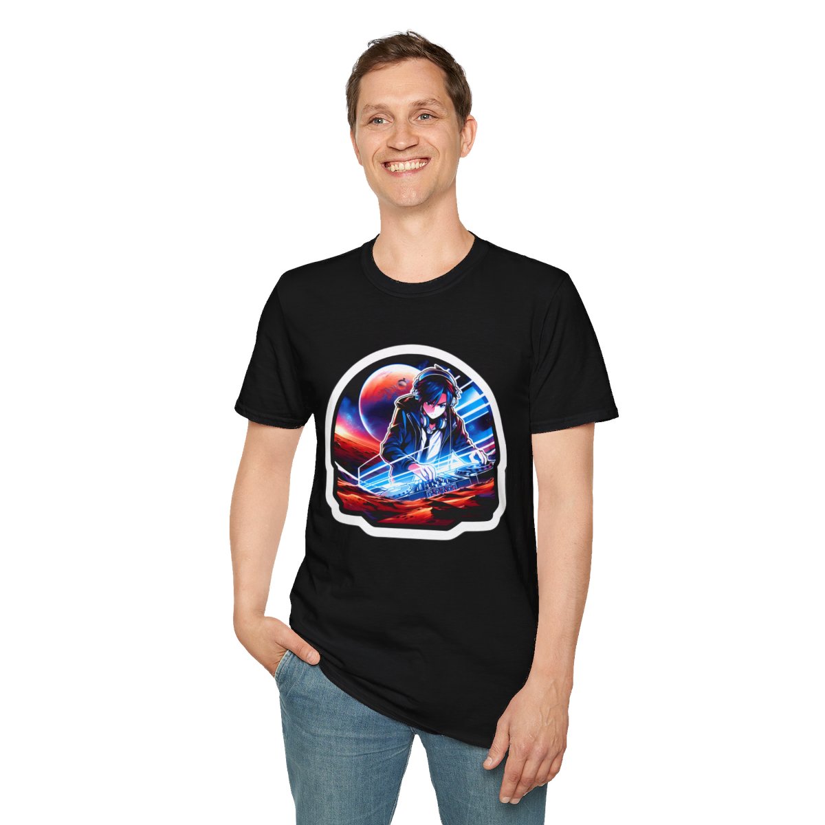 Harem AnimeDJ Unique T-Shirt Image 4