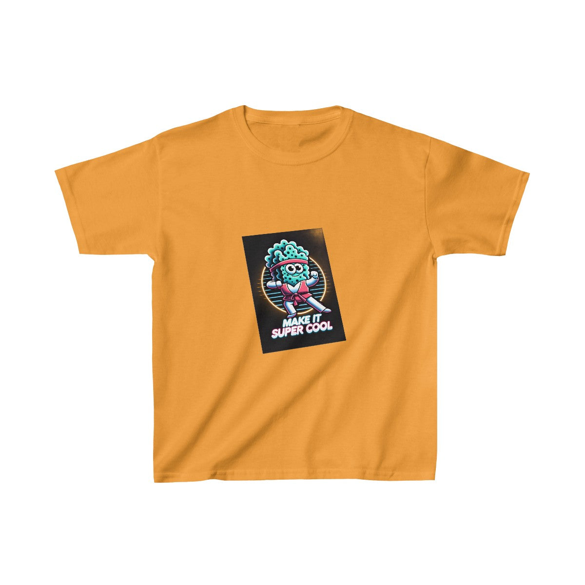 Kids 80s NeonSpongebob T-Shirt Image 5