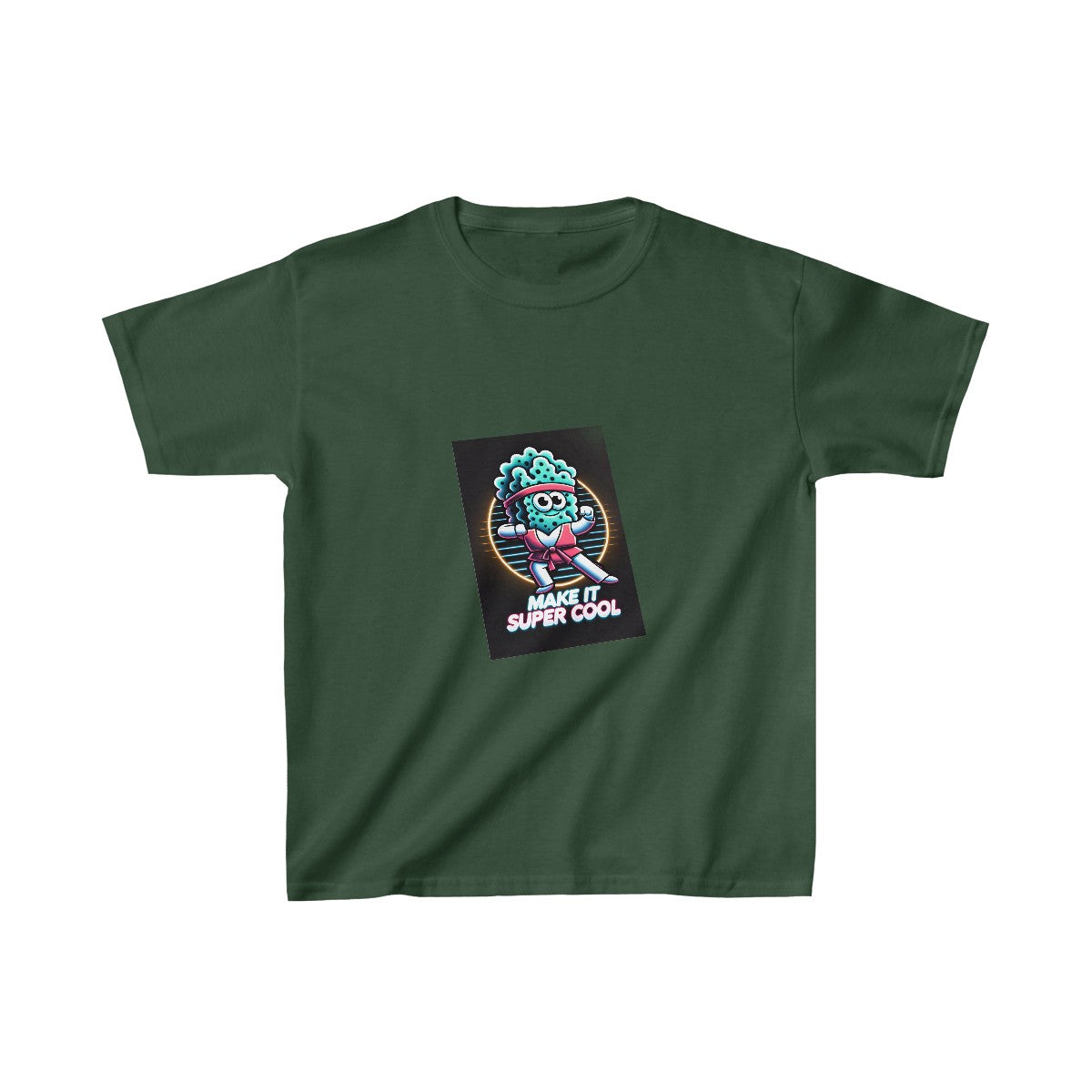 Kids 80s NeonSpongebob T-Shirt Image 7