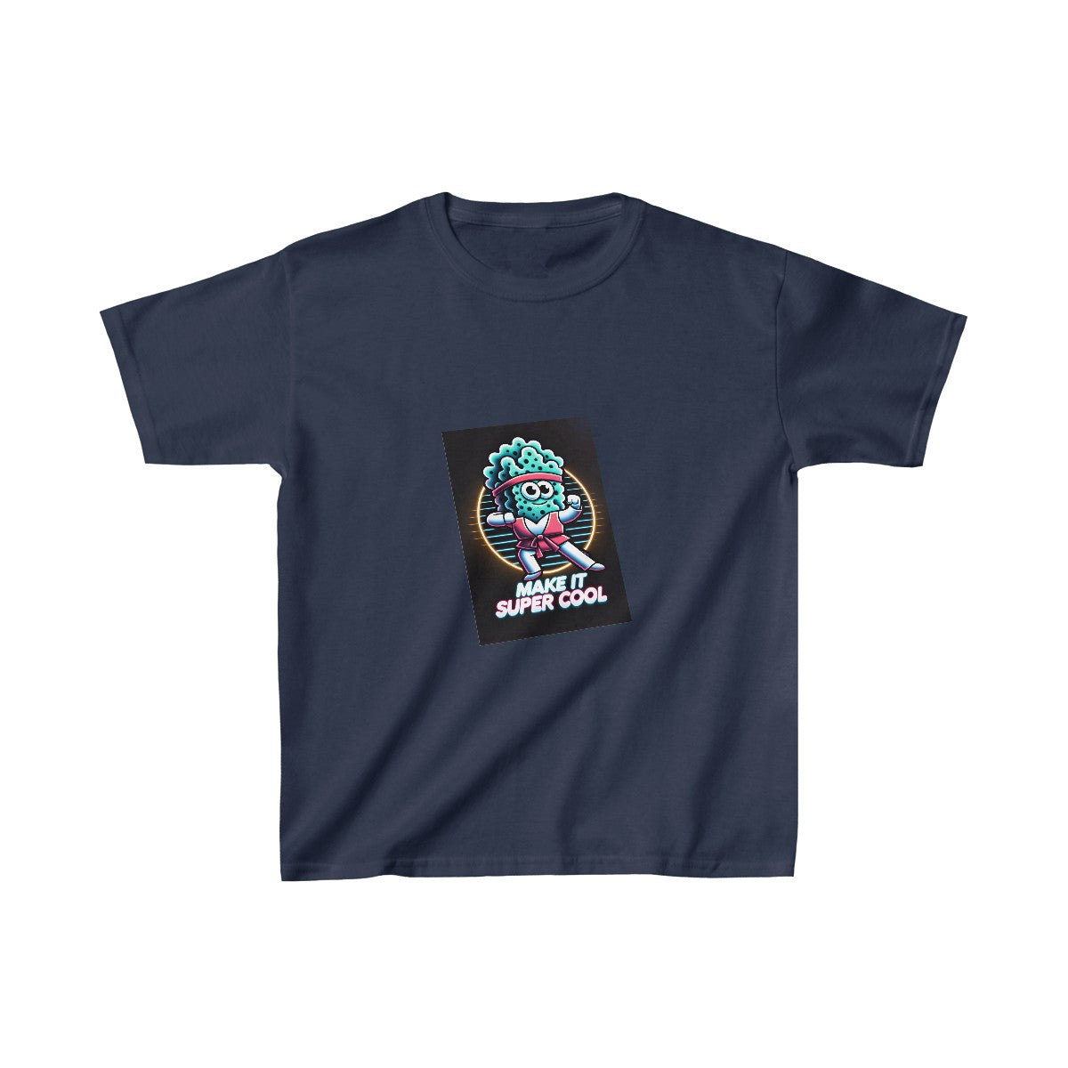 Kids 80s NeonSpongebob T-Shirt Image 9
