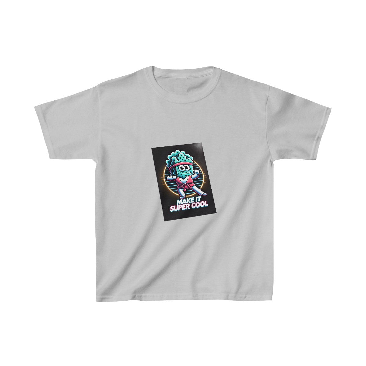Kids 80s NeonSpongebob T-Shirt Image 4