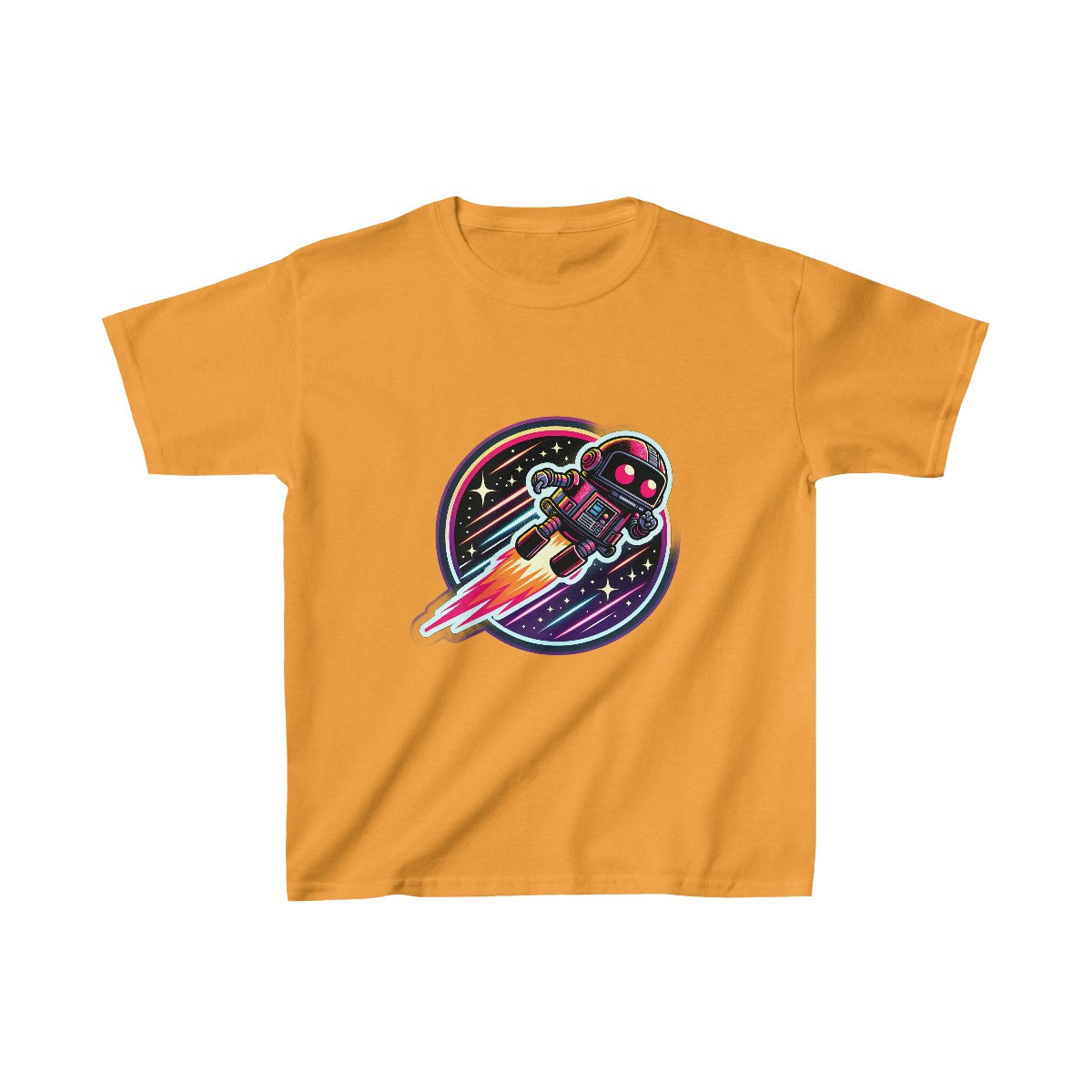 Kids 80s NeonRobot Rebel T-Shirt Image 5