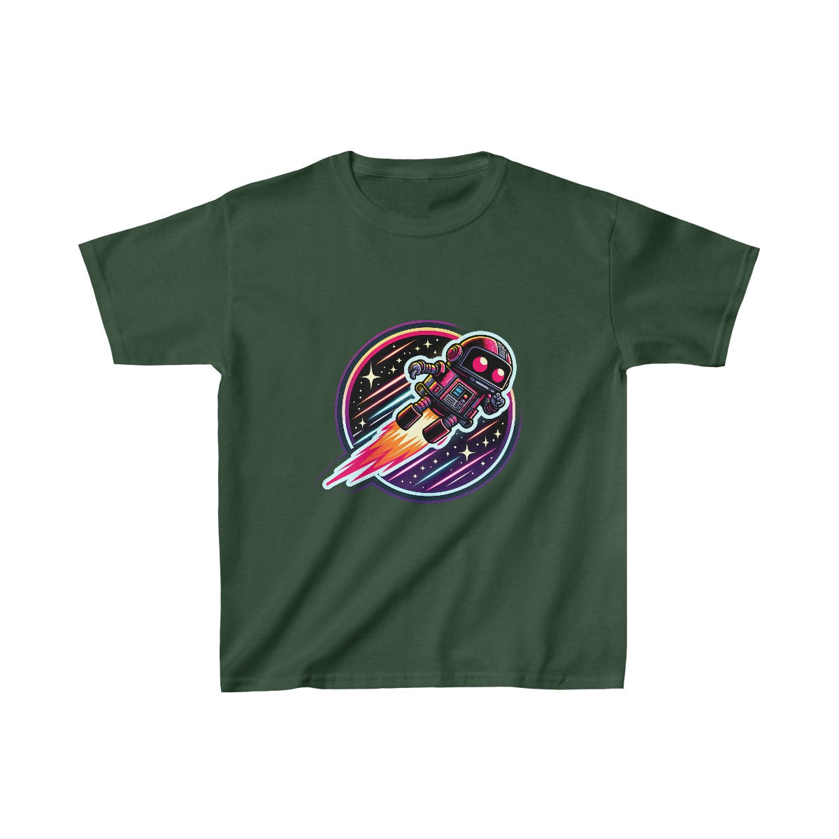 Kids 80s NeonRobot Rebel T-Shirt Image 7