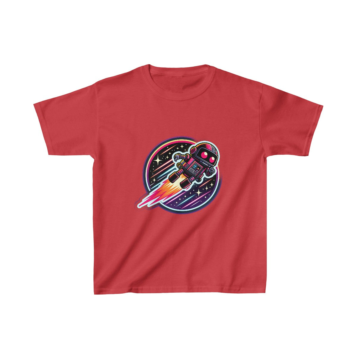 Kids 80s NeonRobot Rebel T-Shirt Image 11