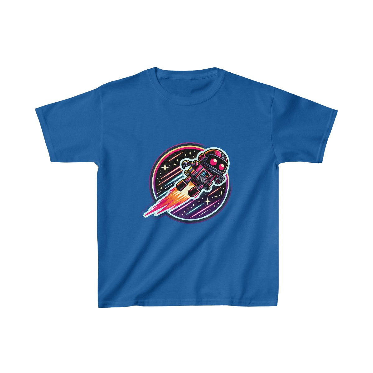 Kids 80s NeonRobot Rebel T-Shirt Image 8