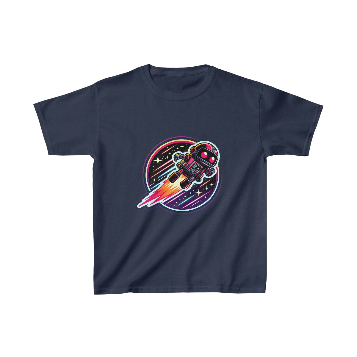 Kids 80s NeonRobot Rebel T-Shirt Image 9