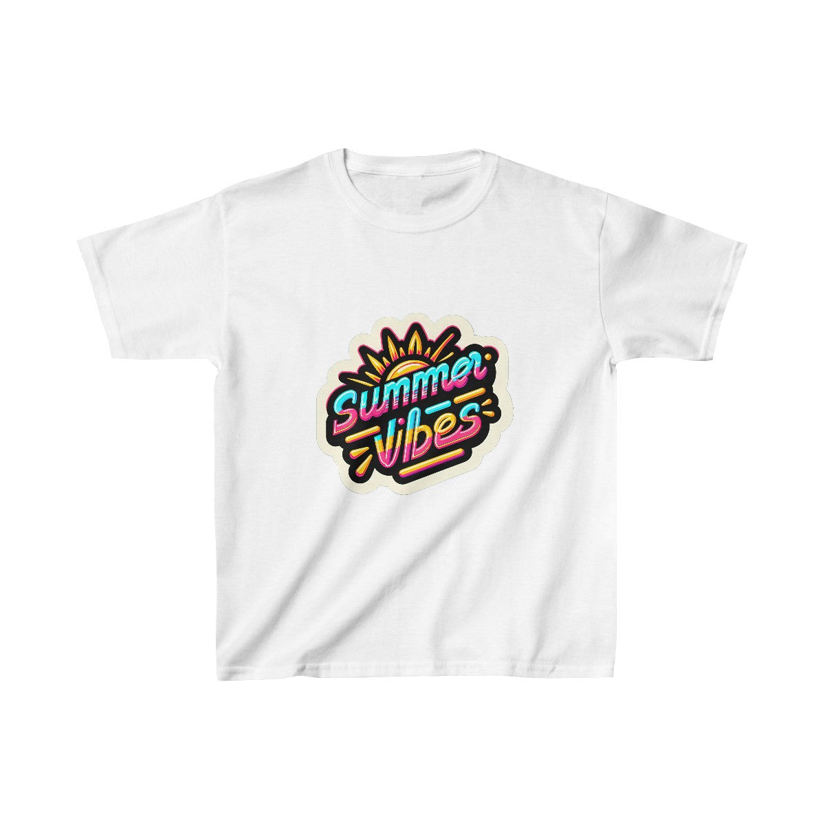 Kids 80s NeonSunshine T-Shirt Image 2