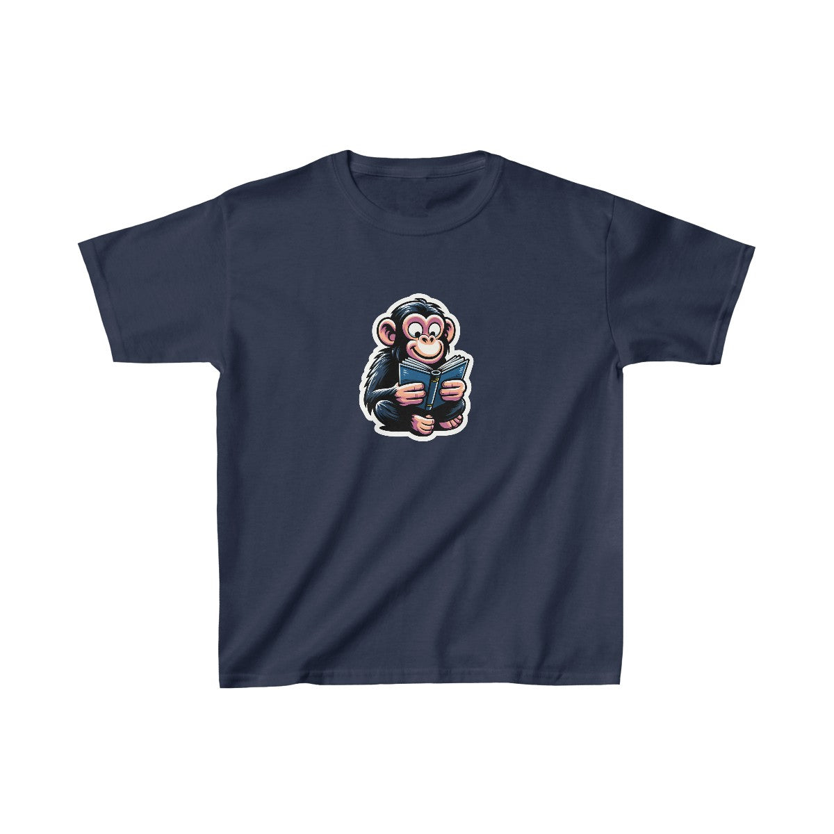 Kids CartoonChimpanzee T-Shirt Image 9