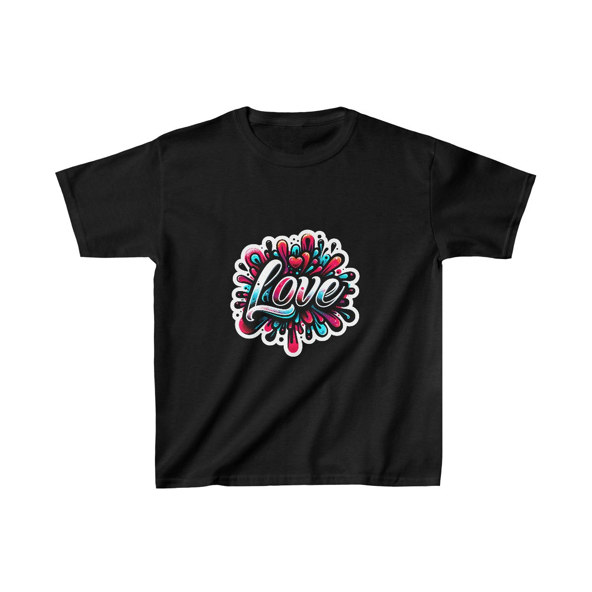 Kids Color SplatterBubble Letter T-Shirt Image 3