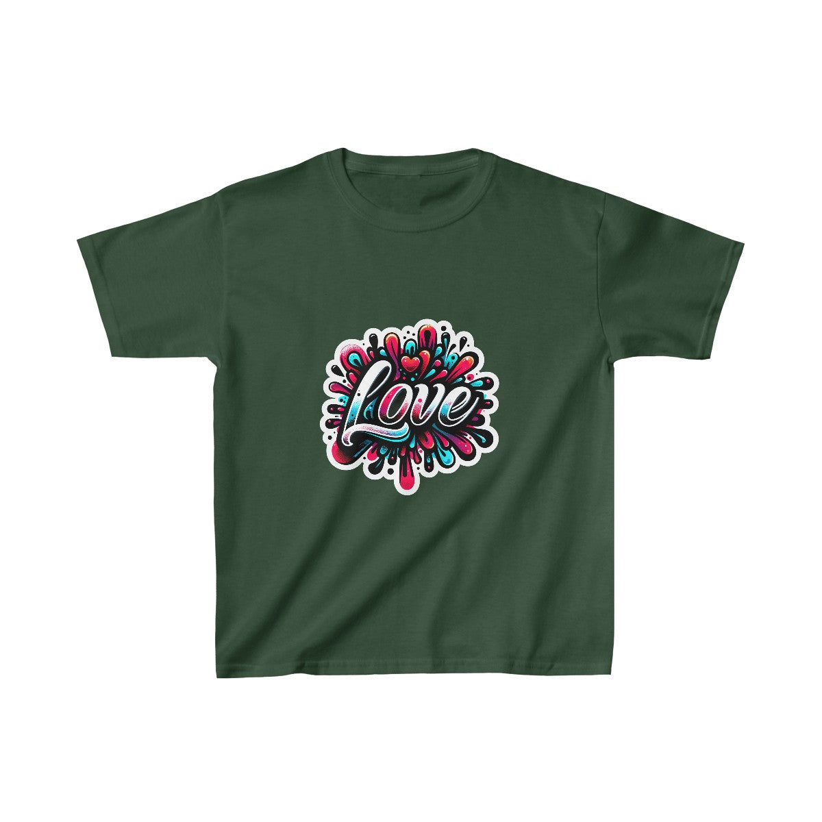 Kids Color SplatterBubble Letter T-Shirt Image 7