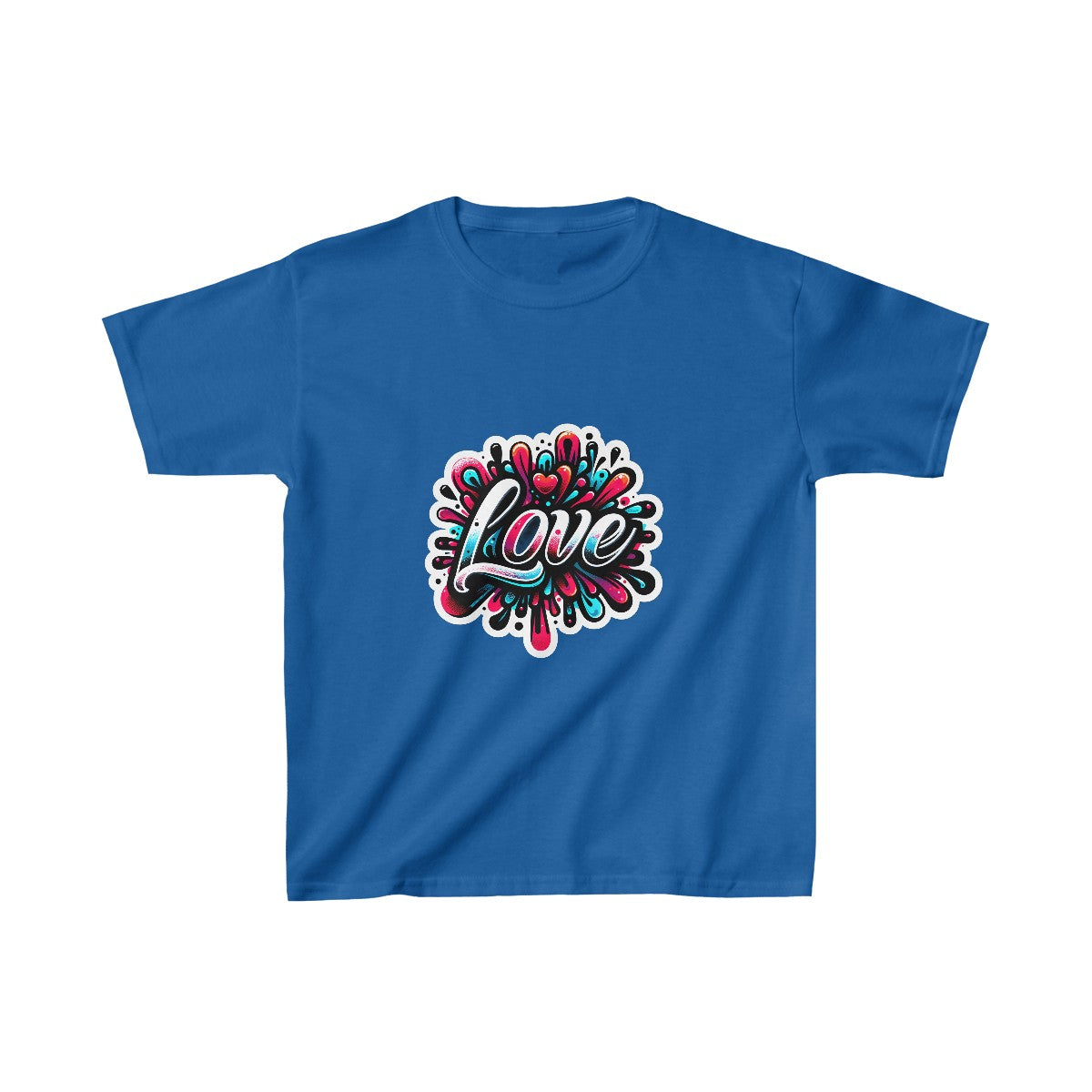 Kids Color SplatterBubble Letter T-Shirt Image 8
